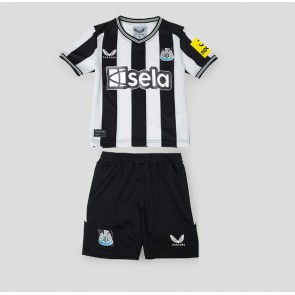 Lacne Dětský Futbalové dres Newcastle United 2023-24 Krátky Rukáv - Domáci (+ trenírky)